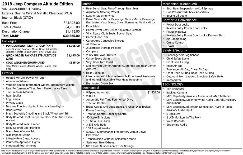 2018 Jeep Compass Latitude