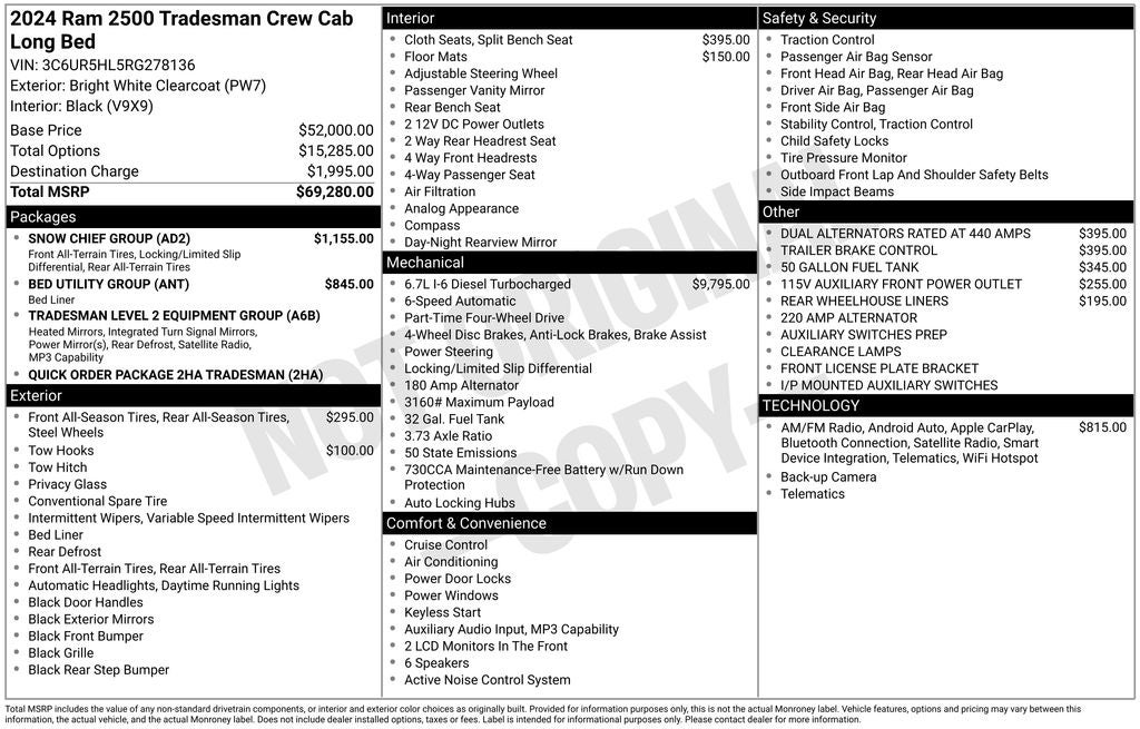 2024 RAM 2500 Tradesman Crew Cab