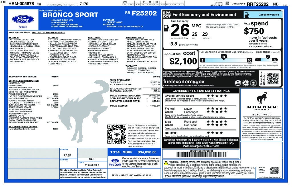 2024 Ford Bronco Sport Big Bend