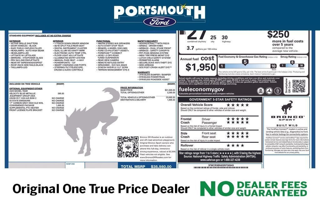 2025 Ford Bronco Sport Big Bend