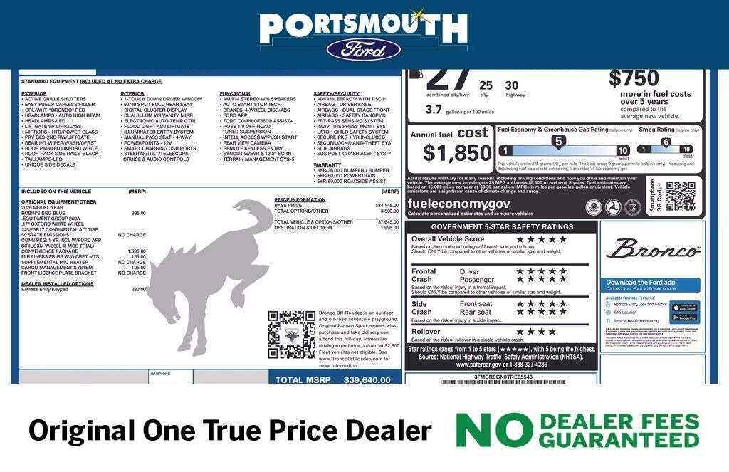 2026 Ford Bronco Sport Heritage