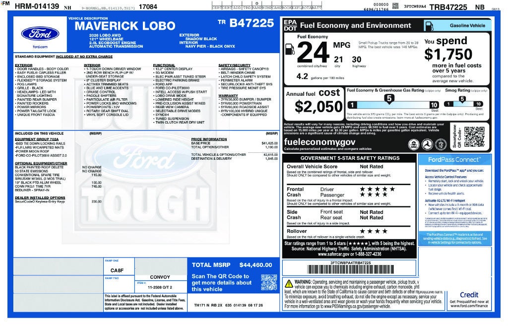2026 Ford Maverick Lobo High