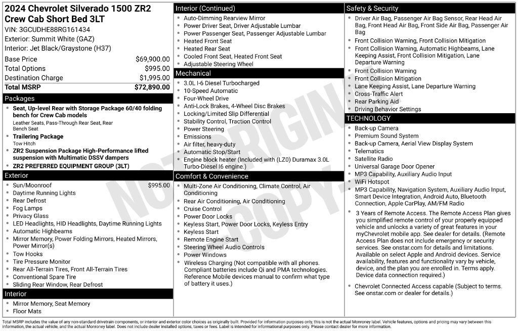 2024 Chevrolet Silverado 1500 ZR2