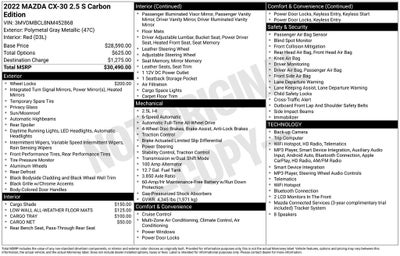 2022 Mazda Mazda CX-30 2.5 S Carbon Edition