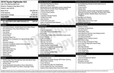 2018 Toyota Highlander XLE