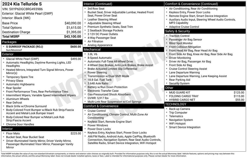 2024 Kia Telluride S