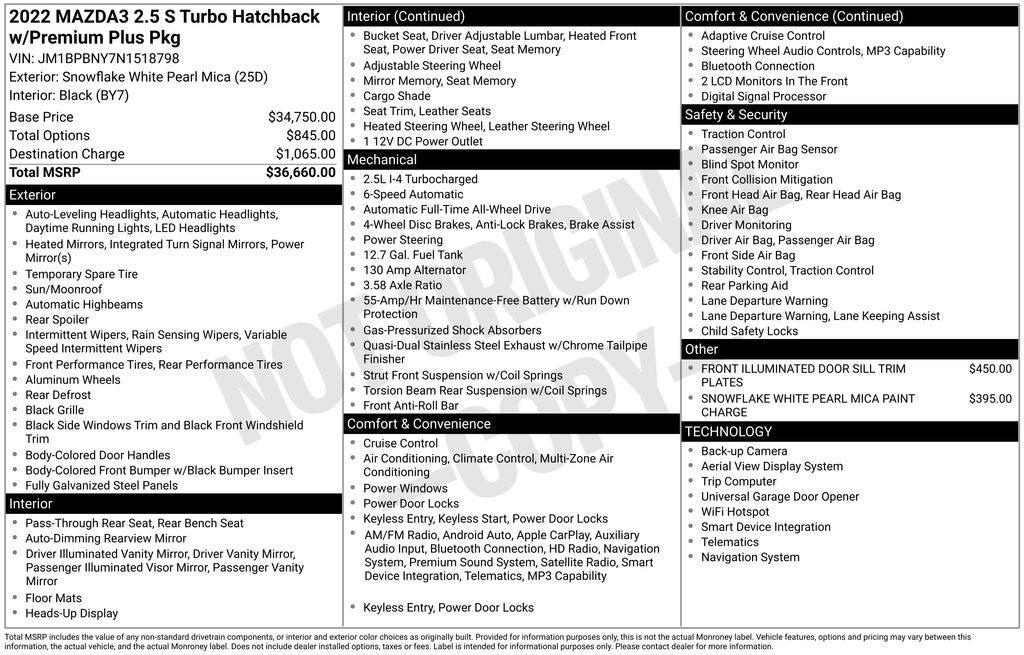 2022 Mazda Mazda3 Premium Plus