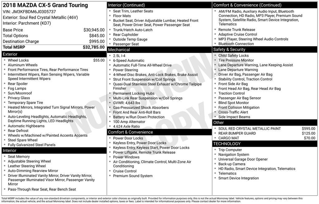 2018 Mazda Mazda CX-5 Grand Touring