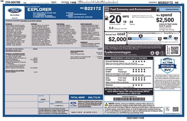2021 Ford Explorer Platinum