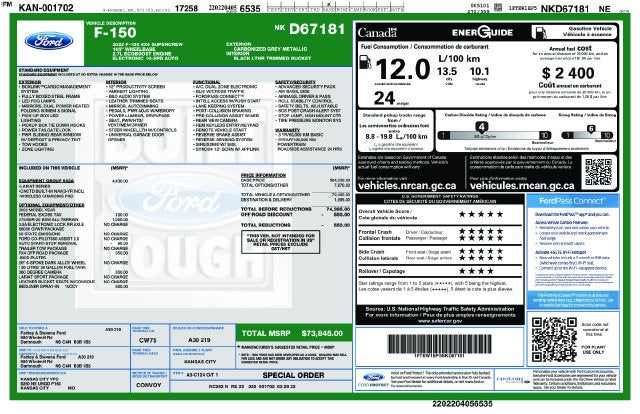 2022 Ford F-150 Crew Cab
