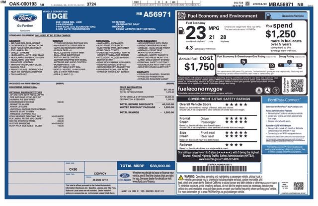 2021 Ford Edge SEL