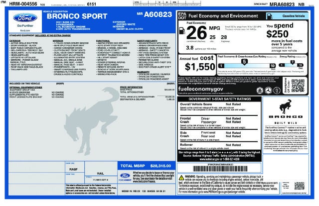 2021 Ford Bronco Sport Base