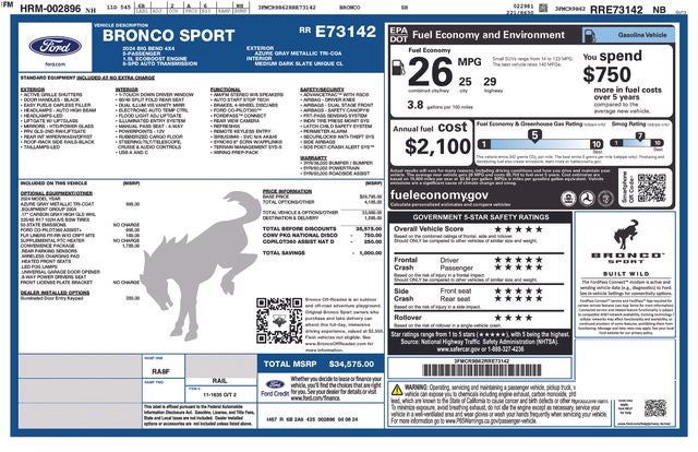 2024 Ford Bronco Sport Big Bend