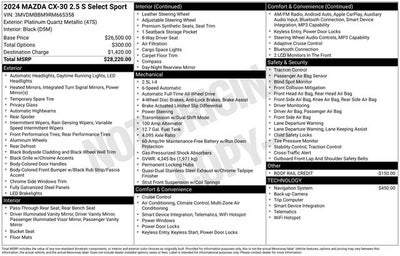 2024 Mazda Mazda CX-30 2.5 S Select Sport