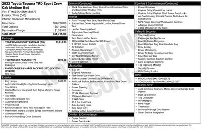 2022 Toyota Tacoma TRD Sport V6