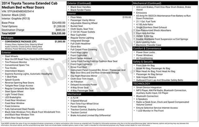 2014 Toyota Tacoma Base