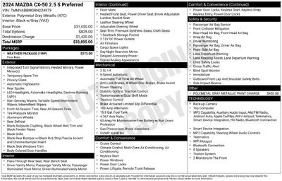 2024 Mazda Mazda CX-50 2.5 S Preferred Package