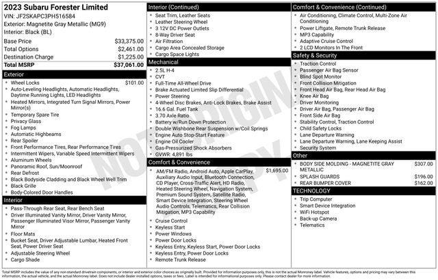2023 Subaru Forester Limited