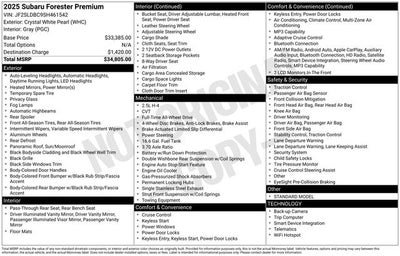 2025 Subaru Forester Premium