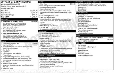 2019 Audi Q7 55 Premium Plus quattro