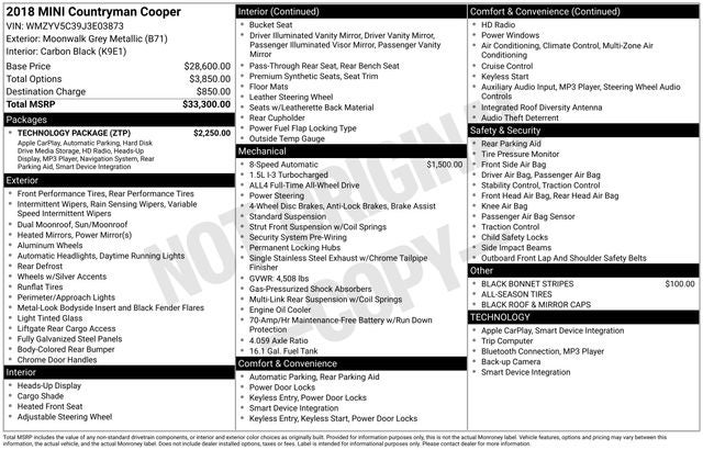 2018 MINI Cooper Countryman ALL4 Cooper